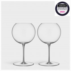 ORREFORS CRYSTAL rode wijnglas GEOMETRY 72 cl 2 stuks