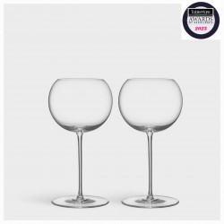 ORREFORS CRYSTAL witte wijnglas GEOMETRY 52 cl 2 stuks
