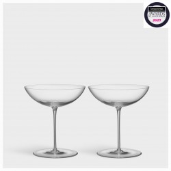 ORREFORS CRYSTAL Cocktail/ Champagne coupe GEOMETRY 26 cl 2 stuks