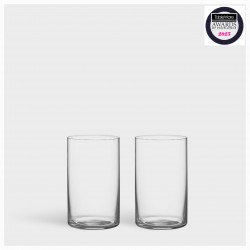ORREFORS CRYSTAL bierglas GEOMETRY 42 cl 2 stuks