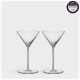 ORREFORS CRYSTAL Martini glazen GEOMETRY 20 cl 2 stuks