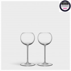 ORREFORS CRYSTAL dessertwijnglas/ Likeurglas GEOMETRY 16 cl 2 stuks