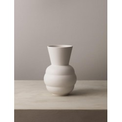 KNABSTRUP vaas TORTUS ARCHIE no. 1 , wit, H 21cm