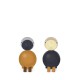KAY BOJESEN LOVEBIRDS YOU & ME oker/ antraciet set 2 stuks H 9cm