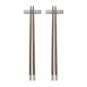 GEORG JENSEN Bernadotte Chopsticks Manikarahout/ RVS incl. RVS legger 2 sets