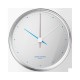 GEORG JENSEN klok HENNING KOPPEL RVS white, dia 10cm