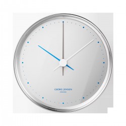 GEORG JENSEN klok HENNING KOPPEL RVS white, dia 10cm
