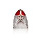 MALERAS sculptuur NORDIC ICONS VIKING H 7,5 cm rood