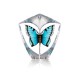 MALERAS sculptuur WILDLIFE BUTTERFLY blauw H 16,5cm