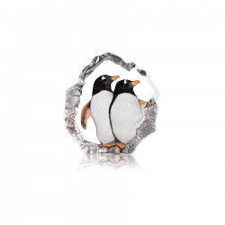 MALERAS sculptuur WLDLIFE BIRDS koppeltje pinguins H 12,5cm