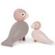 KAY BOJESEN Songbirds LIV & LYKKE roze set 2 dlg