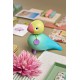 KAY BOJESEN Story Bird JOY aqua H 15,5cm
