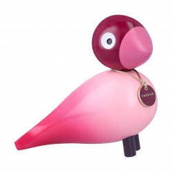 KAY BOJESEN Story Bird PASSION rood/ roze H 15,5cm