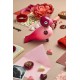 KAY BOJESEN Story Bird PASSION rood/ roze H 15,5cm