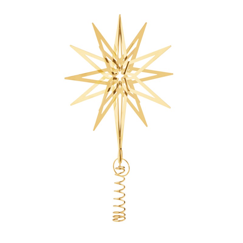 GEORG JENSEN TOP STAR LYRA 18 KT goldplated Medium