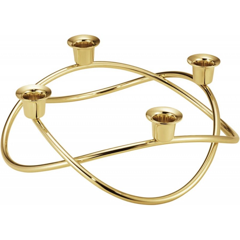 GEORG JENSEN Adventkandelaar SEASON goudkleur dia 26cm