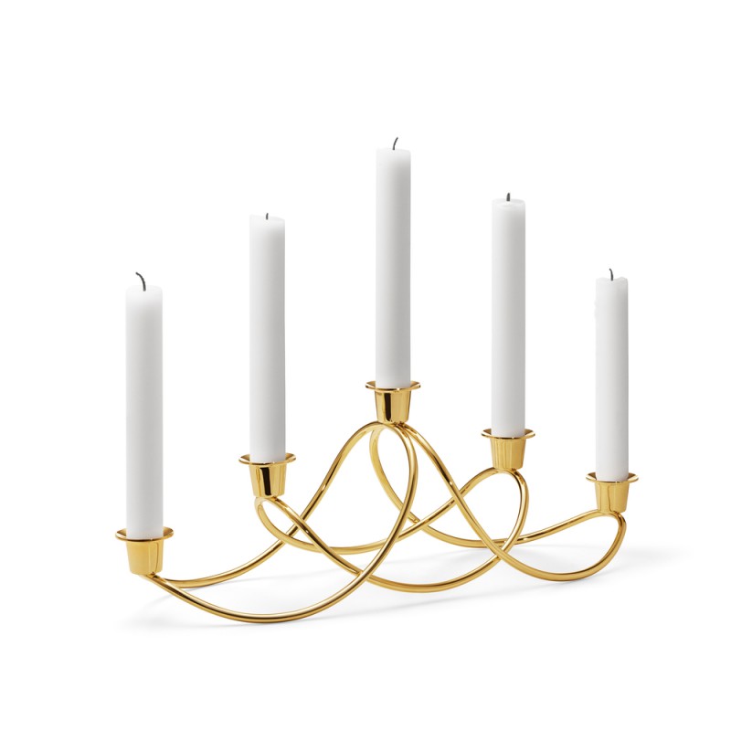 GEORG JENSEN kandelaar HARMONY goudkleur