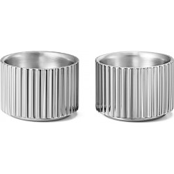 GEORG JENSEN eierdoppen BERNADOTTE RVS 8 stuks