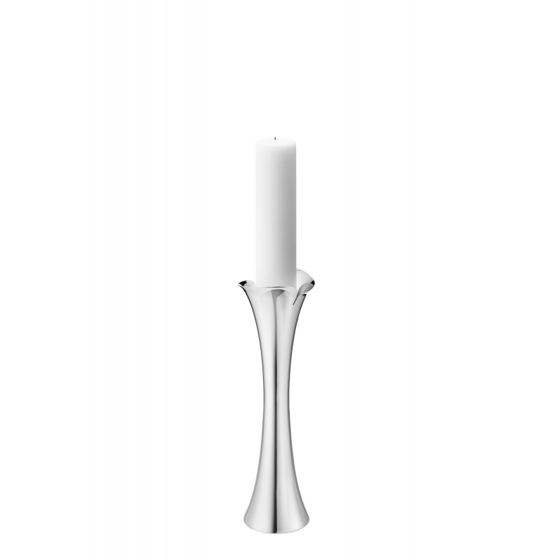 GEORG JENSEN vloerkandelaar BLOOM RVS H 40cm