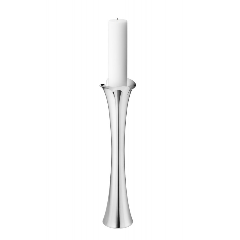 GEORG JENSEN vloerkandelaar BLOOM RVS H 50cm