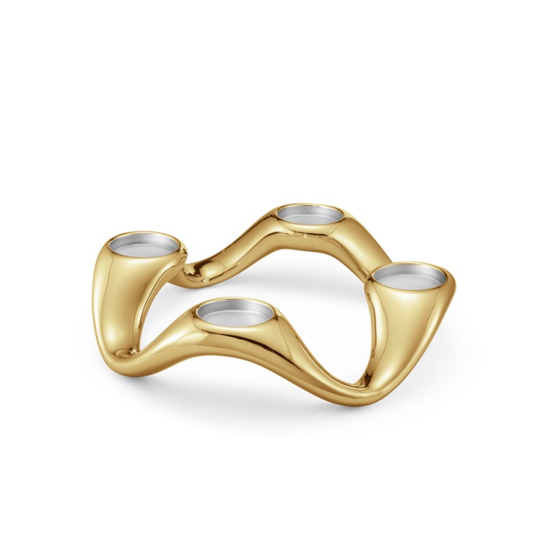 GEORG JENSEN Advent kandelaar COBRA goudkleur