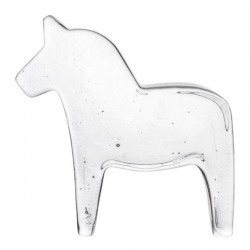 KOSTA BODA SWEDISH DALA HORSE M helder glas H 16cm