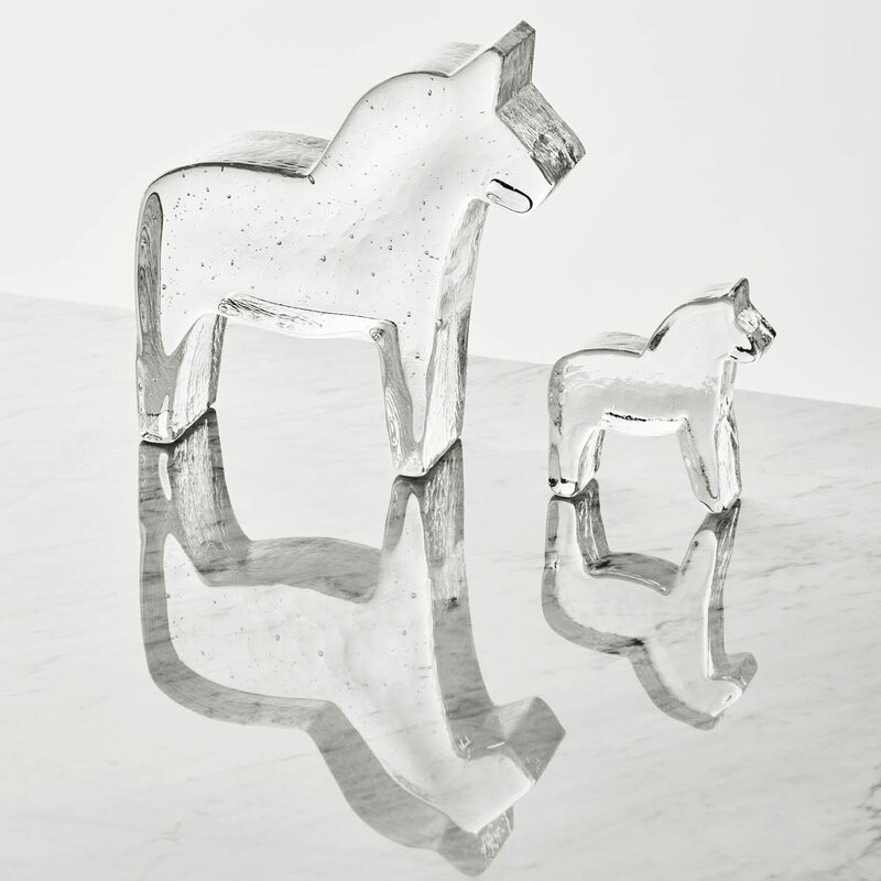 KOSTA BODA SWEDISH DALA HORSE helder glas H 20cm