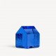 KOSTA BODA HOUSE blauw glas H 12cm