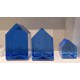 KOSTA BODA HOUSE blauw glas H 12cm