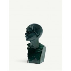 KOSTA BODA sculptuur ISOLDE viridiaangroen glas H 22cm