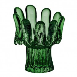 KOSTA BODA waxinelicht SUNFLOWER groen H 11,5cm