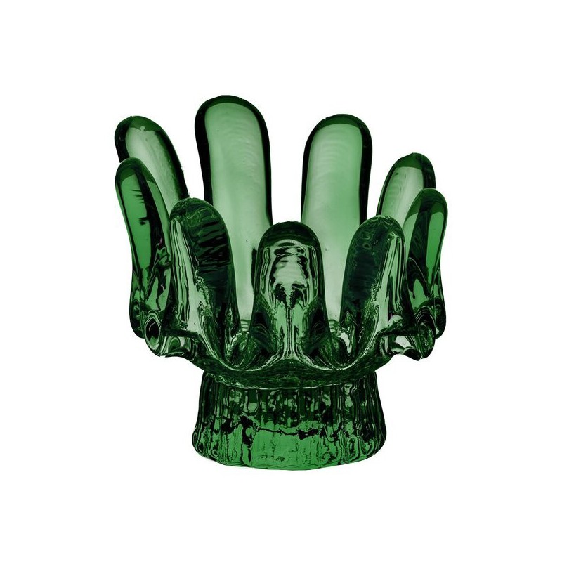 KOSTA BODA waxinelicht SUNFLOWER groen H 9,2cm