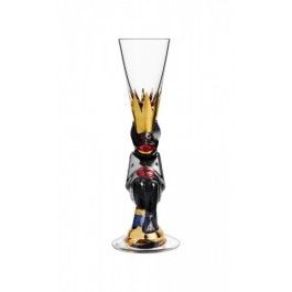 ORREFORS CRYSTAL borrelglas THE SNAPS DEVIL zilver 4 cl ORREFORS CRYSTAL borrelglas THE SNAPS DEVIL zilver 4 cl