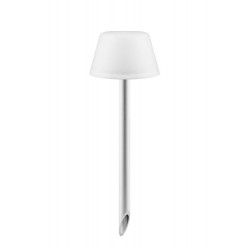 EVA SOLO tuinlamp SUNLIGHT Solar alu/ mat witte kunststof kap op spie H 37cm