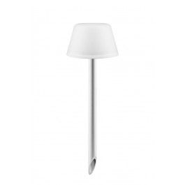 EVA SOLO tuinlamp SUNLIGHT Solar alu/ mat witte kunststof kap op spie H 37cm