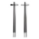 GEORG JENSEN Chopsticks set 2 stuks incl. houder ebbenhout/ RVS