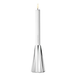 GEORG JENSEN kandelaar SUPERNOVA RVS H 14 cm 2 stuks