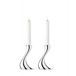 GEORG JENSEN kandelaars COBRA set 2 stuks klein