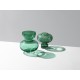 GEORG JENSEN vaas ALFREDO groen glas H 25 cm