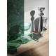 GEORG JENSEN vaas ALFREDO groen glas H 25 cm