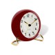 ARNE JACOBSEN Station wekker bordeaux rood/ wit dia 11 cm