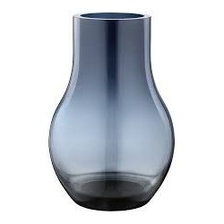 GEORG JENSEN vaas CAFU blauw glas groot