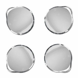 GEORG JENSEN onderzetters Wine & Bar RVS set 4 stuks