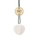 STELTON CHRISTMAS Nordic Heart mini, wit aardewerk/ messing