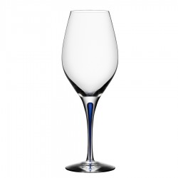 ORREFORS CRYSTAL wijnglas INTERMEZZO blauw 44cl set 2 stuks