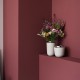 STELTON vaas CONCAVE beige/ RVS medium H 15 cm