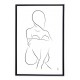 METTE HANDBERG ONE LINE Art Print SITTING SILHOUETTE A3