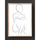 METTE HANDBERG ONE LINE Art Print SITTING SILHOUETTE A3