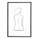 METTE HANDBERG ONE LINE Art Print SILHOUETTE A3