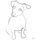 METTE HANDBERG ONE LINE Art Print DOG A3